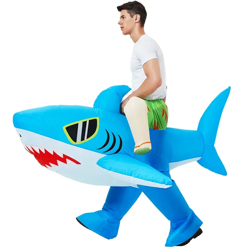 Toddler Legging Set - New Adult Kids Blue Shark Inflatable