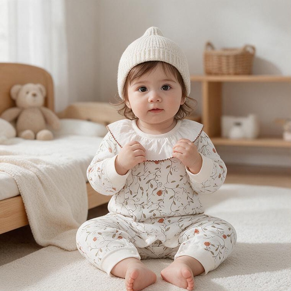 Baby Clothing Made In Usa - 2026 Autumn Baby Girl Collar Jumpsuit