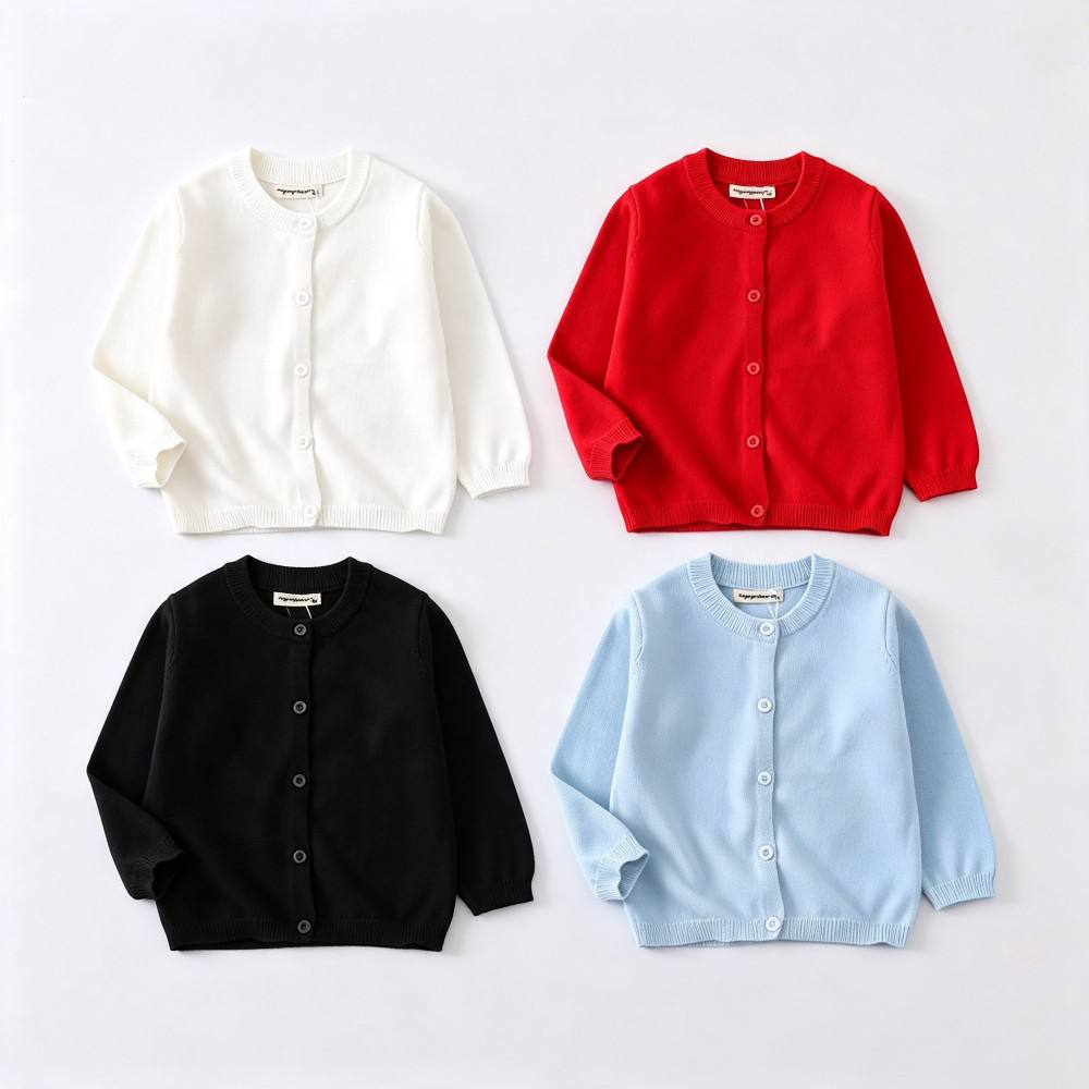 Knit Cardigan Infant - Children Solid Knit Cardigan Sweater For