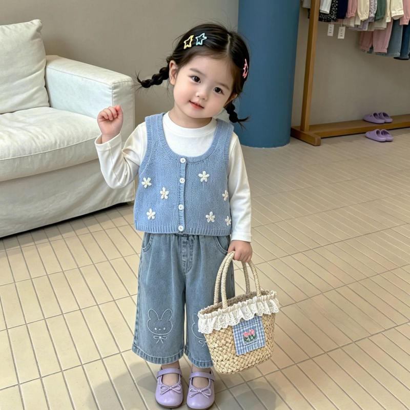 Knit Cardigan Infant - 2026 Autumn New Baby Sleeveless Knitted