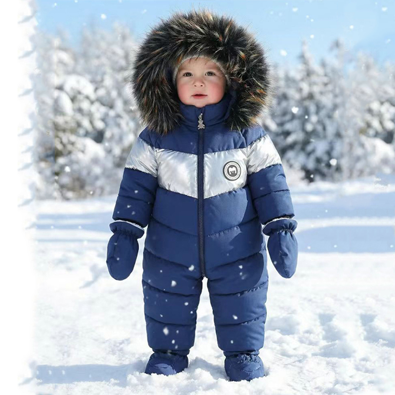 Baby Clothing Brands - Winter Newborn Baby Romper With Gloves