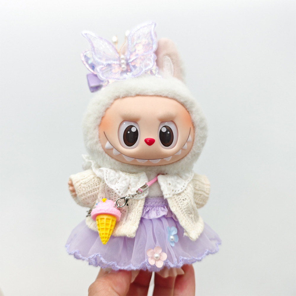 Knit Cardigan Infant - For 15-17 Cm Labubu V1 V2