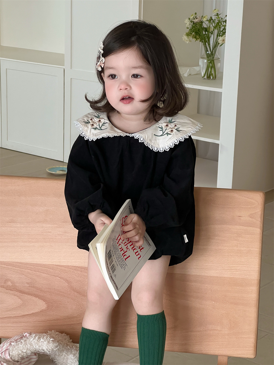 2025 Spring New Baby Girl Flow - огляд і ціна Baby Clothing Embroidery