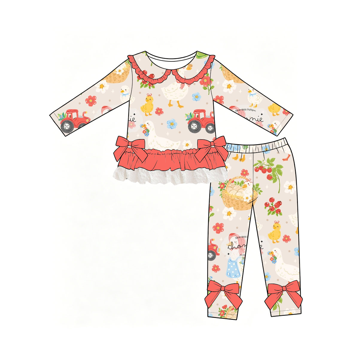 Custom Girl Leopard Flower Bal - огляд і ціна Toddler Legging Set