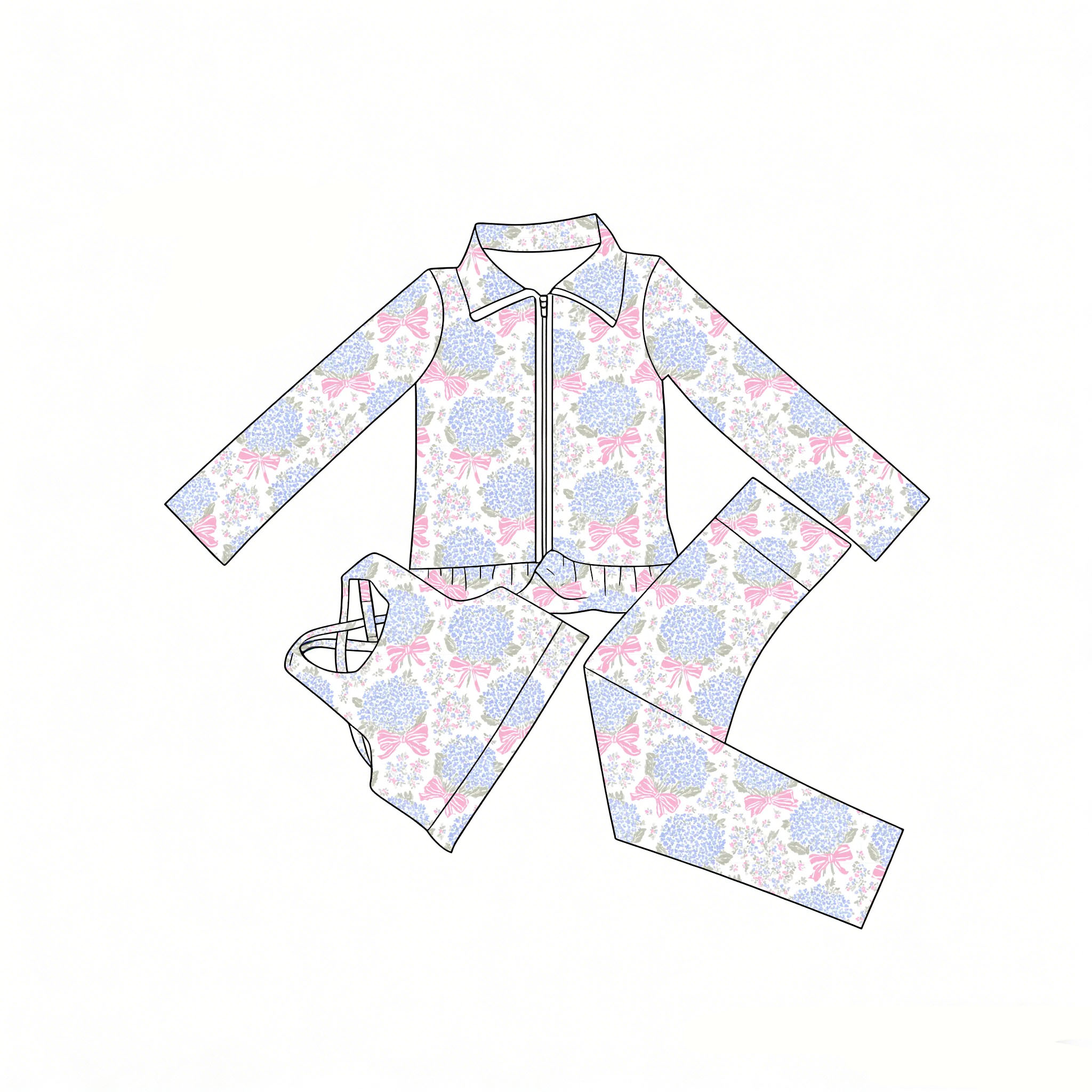 Girls Suit 3-Piece Long-Sleeve - огляд і ціна Toddler Legging Set