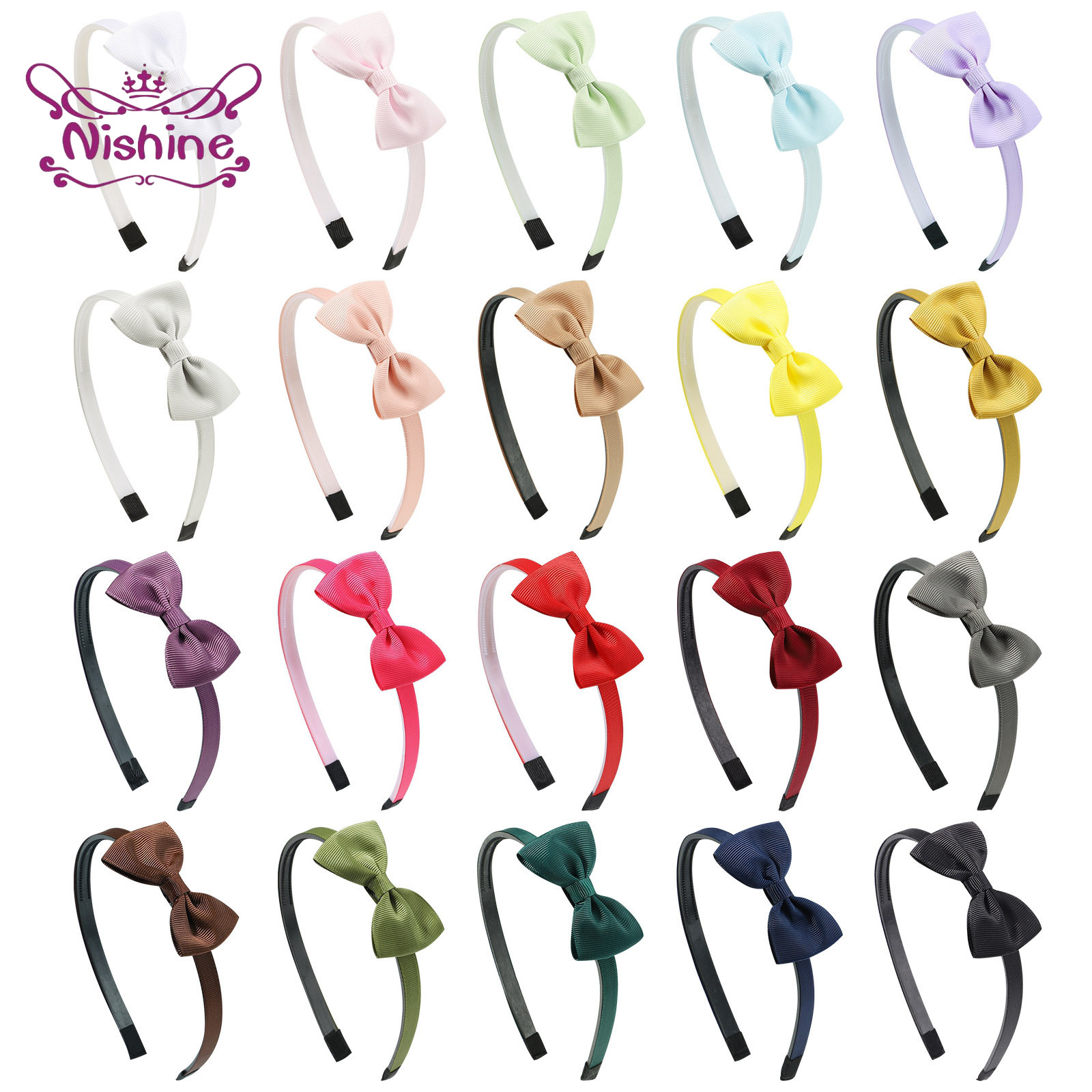 1PCS Ribbon Bow Knot Headband  - огляд і ціна Baby Clothing Unisex