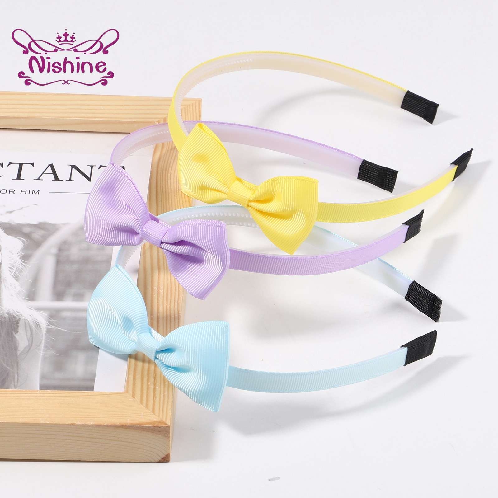 1PCS Ribbon Bow Knot Headband  - огляд і ціна Baby Clothing Unisex