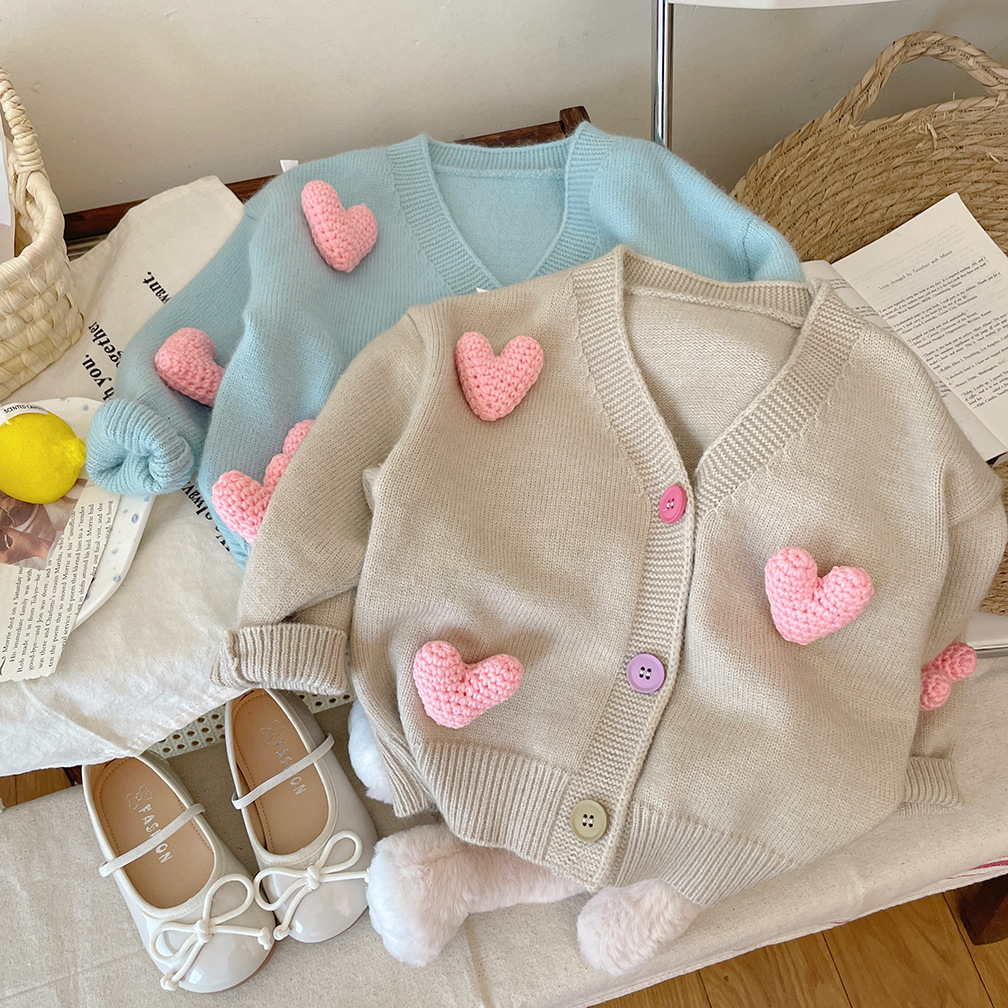 Girls Sweaters Coat Three-Dime - огляд і ціна Knit Cardigan Infant