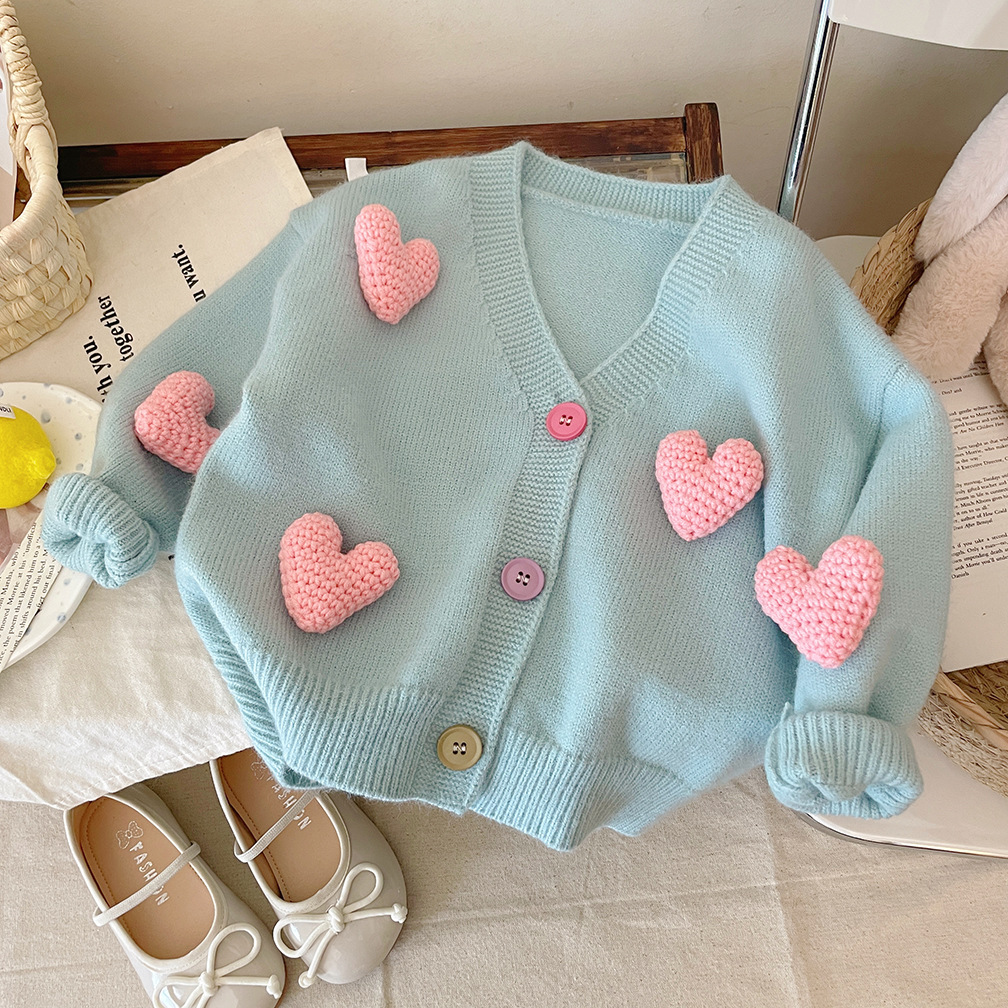 Girls Sweaters Coat Three-Dime - огляд і ціна Knit Cardigan Infant